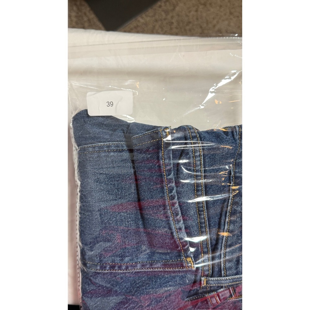Old Navy Extra High-Rise Sky-Hi Wide-Leg Jeans Bedford Blue Size 6 732521-00 - Picture 8 of 8